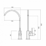 Кран Hoffger 003 HFG-003B для питьевой воды, черный