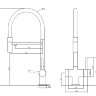 Смеситель для кухни Emar ЕС - 7024 Black