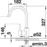Смеситель Blanco Mida Silgranit черный  526232