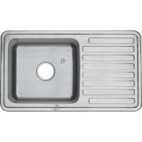 Кухонная мойка Melana 7643 U, врезная прямоугольная с сифоном 1,2/200