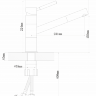 Смеситель для кухни (мойки) Florentina Фита FL однорычажный черный 313.18L.1223.102