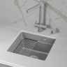 Мойка для кухни Granula Kitchen Space 4501iU алюминиум, 45х45 см, квадратная