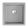 Мойка для кухни Granula Kitchen Space 4501iU алюминиум, 45х45 см, квадратная
