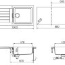 Кухонная мойка SCHOCK Signus 60D Large, серебристый камень (700981)