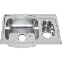 Мойка MELANA 6950S U 0,8/180 1,5-я чаша врезная прямоугольная с сифоном (228 t *10)