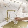 Смеситель для кухни EMAR EC-7026 Matt Gold