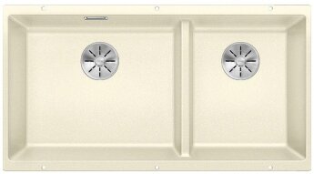 Врезная кухонная мойка Blanco Subline 480/320-U мягкий белый