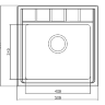Кухонная мойка Seaman Eco Roma SMR-5050A, без отверстий