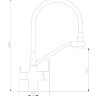 Смеситель для кухни Zorg Steel Hammer SH 903-8 satin