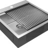 Комплект мойка кухонная Paulmark Kroner 51 Pro из нержавеющей стали с ролл-матом Pro PM705151-BS+R405-BS, нержавеющая сталь
