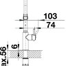 Cмеситель Blanco Catris-S Flexo Dark steel 527731