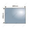 Зеркало с LED-подсветкой MELANA-8060 подогрев / часы / космет.зеркало (MLN-LED090-1)