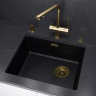 Мойка для кухни Paulmark IT-GRANIT LUMI 55 UNI-SKEW, артикул LU55SK-BLM