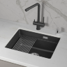 Мойка для кухни Granula Kitchen Space 5501iU шварц, 55х45 см, прямоугольная