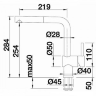 Смеситель Blanco LINUS сатинированная платина satin platinum 527698
