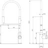Смеситель Paulmark Tornado Starke To213402-G для кухонной мойки, золото