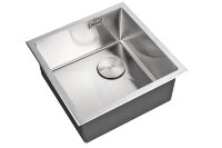 Кухонная мойка ZORG LUX 4444 INOX с накладкой