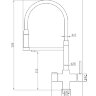 Смеситель ZORG Steel Hammer SH 2003 PVD Grafit