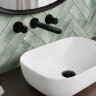 Смеситель WasserKRAFT Fulda 5245 для раковины на 3 отверстия, цвет черный матовый