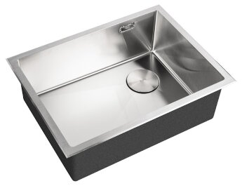 Кухонная мойка ZORG LUX 5844 INOX с накладкой