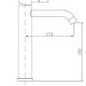 Комплект душевой Floracio Tube F 811 SS (F30111+F911) сатин