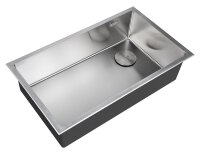 Мойка кухонная ZORG LUX 7444 INOX с накладкой
