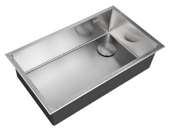Мойка кухонная ZORG LUX 7444 INOX с накладкой