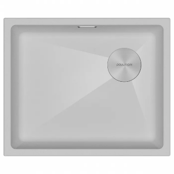 Мойка для кухни Paulmark IT-GRANIT LUMI 55 UNI-SKEW, артикул LU55SK-WH