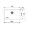 Кухонная мойка Franke BXM 210/110-68 F-INOX антрацит
