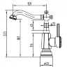 Смеситель для раковины Zorg Antic A 310U-BR bronze