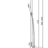 Комплект душевой FLORACIO Tube F 810 GM (F30111+F910) вороненая сталь