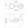 Держатель дозатора и стакана WasserKRAFT Ammer K-7089