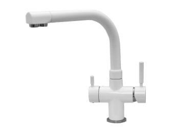 Смеситель Seaman Barcelone SSL-5383 (Snow Glossy) - Белый глянцевый