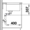 Врезная кухонная мойка Blanco Subline 350/350-U InFino вулкан серый