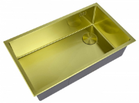Мойка ZORG LUX 7444 GOLD SATIN с накладкой