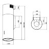 Кухонная вытяжка Konigin Illuvium W Black/Black Glass 35