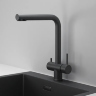 Смеситель для кухни Granula Kitchen Space 7011 черный матовый