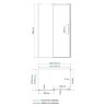 Душевой уголок WasserKRAFT Alme 15R06 120x80x200 см, с рздвижными дверьми