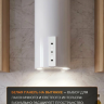Кухонная вытяжка Konigin Bloom Tech White/White Glass 35 Сенсорное управление+ управление жестами руки