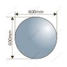 Зеркало с LED-подсветкой MELANA-600 (MLN-LED085)