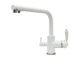 Смеситель Seaman Barcelone SSL-5384 (Snow Glossy) - Белый глянцевый