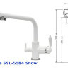 Смеситель Seaman Barcelone SSL-5384 (Snow Glossy) - Белый глянцевый