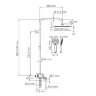 Wasserkraft  A185.254.155.WM Душевая система со смесителем
