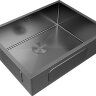 Мойка кухонная Paulmark Next 58 Uni PM215844-GM из нержавеющей стали, вороненая сталь