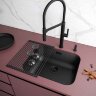 Мойка кухонная Paulmark Vello 53 Uni VE53-MBN из нержавеющей стали, матовый черный