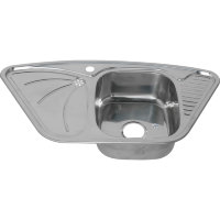 Мойка MELANA 9550A 0,8/180 врезная угловая с сифоном (222 A t *7)