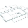 Мойка кухонная Paulmark Velten 78F PM807851-BSR из нержавеющей стали, нержавеющая сталь
