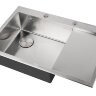 Кухонная мойка ZORG LUX 7851-L INOX с накладкой