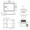 Душевой поддон акриловый WasserKRAFT Amper 29T07U прямоугольный 120x90x17,5 см