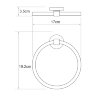 Полотенцедержатель кольцо WasserKRAFT Rhein K-6260